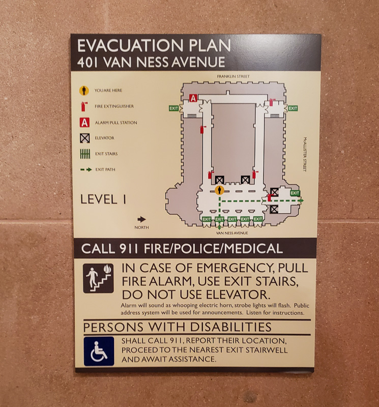 Example Evacuation Plan for Theater